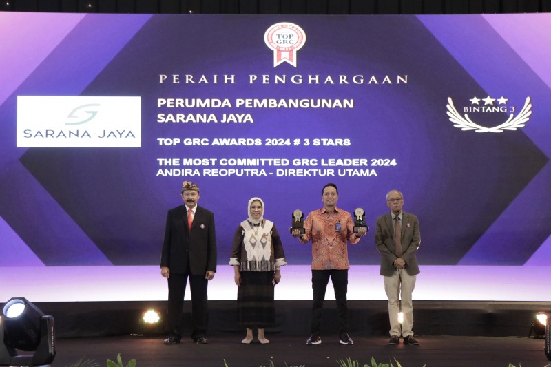 Debut Perdana, Sarana Jaya Berhasil Raih Penghargaan di TOP GRC Awards 2024